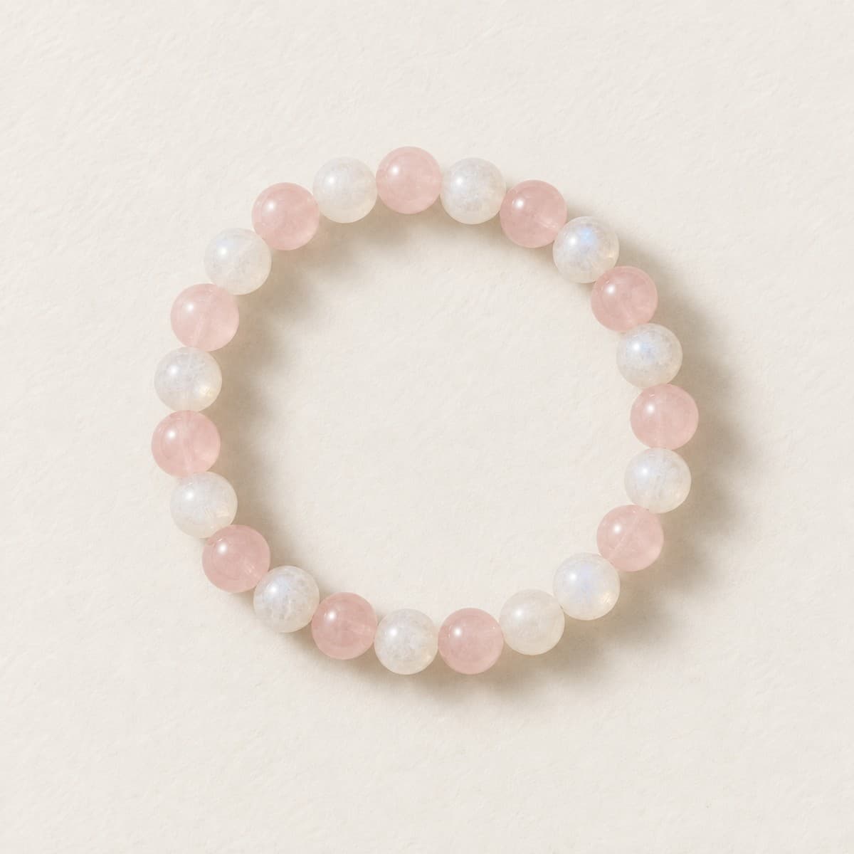 Rose Quartz Heart Band